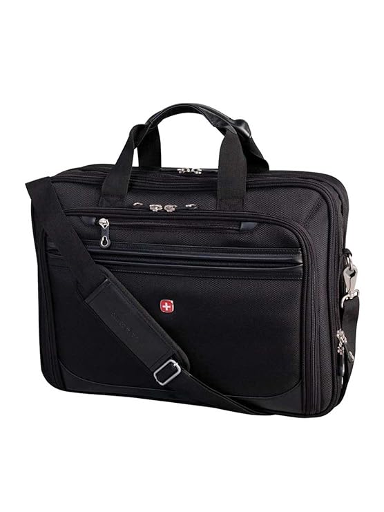 Swiss Gear International CarryOn Size Laptop Bag with Portable Pocket Charger Fits 13Inch to