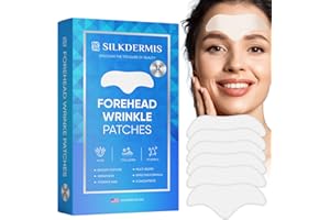 SILKDERMIS Forehead Wrinkle Patches 12Pcs with Aloe, Collagen, Vitamin E, Anti Wrinkle Patches, Forehead Wrinkles Treatment