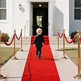Red Carpet Runner Rug for Party 150gsm 1.3x15FT