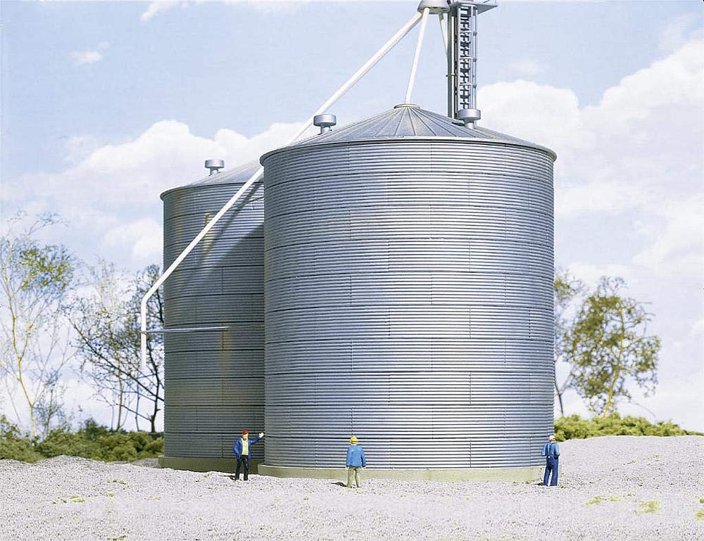 Walthers Cornerstone 933-3123 Grain Storage Tanks Model Railway Accessories, Multiple