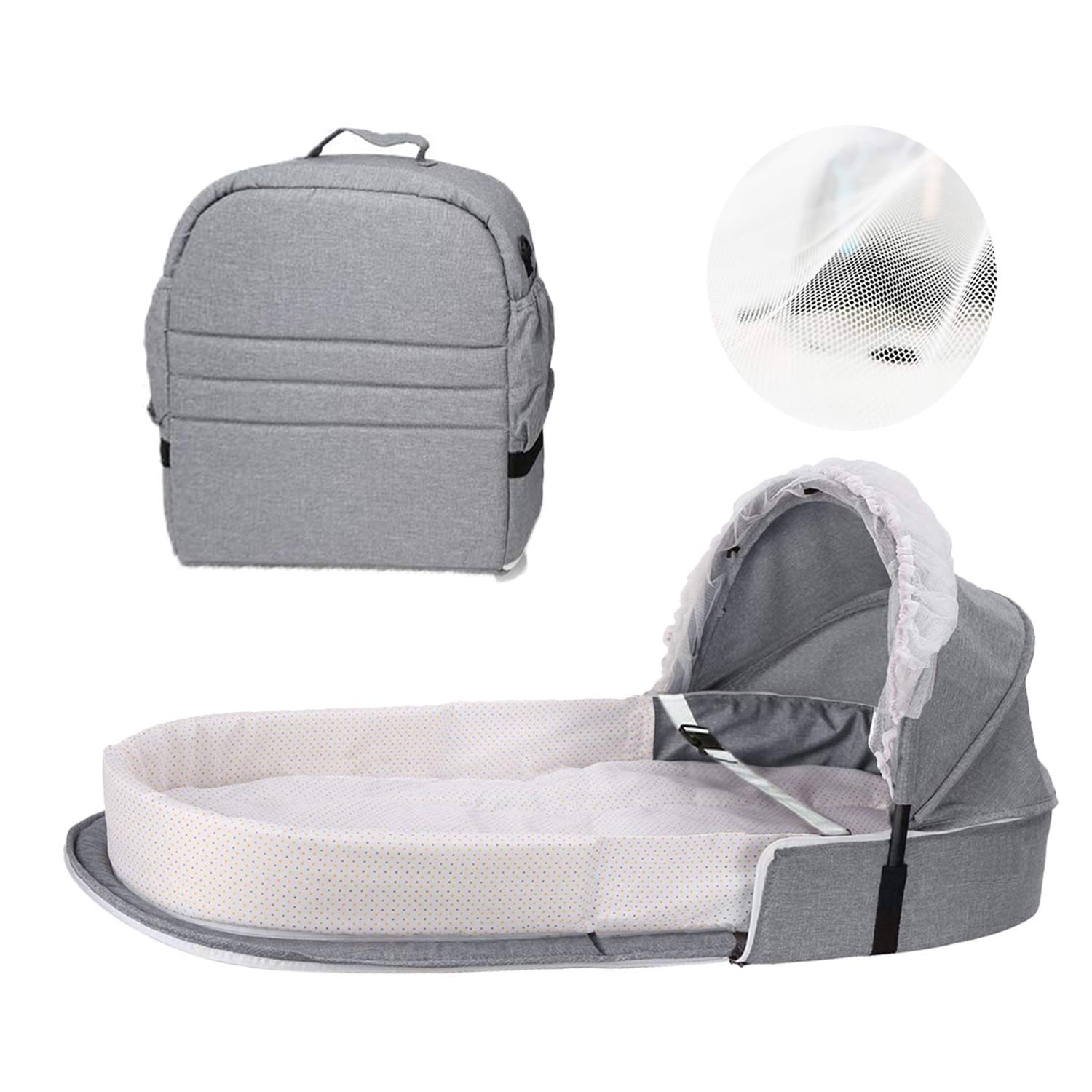 Portable Baby Bed, Toddler Travel Bed or Bassinet