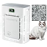 Pet Air Purifier for Home Large Room 2500 sq ft, H13 HEPA Washable Double-Sided Filter,Air Cleaner for Pet Hair Dander Odor Allergies Pollutant Smoke Dust,PM2.5 Air Quality Monitor,Auto Mode,P358 Grey
