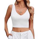 Avidlove Women's Sexy Crop Plunge Tank Tops Deep V Neck Going Out Camisoles Slim Fit 2026 Trendy Summer