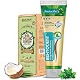 Bentodent Fluoride Free Mineral Toothpaste with Natural bentonite Clay, 100 g and Organic Coconut Sesame Oil Pulling with neem, 177ml for Fresh Breath and Teeth whitening, Vegan