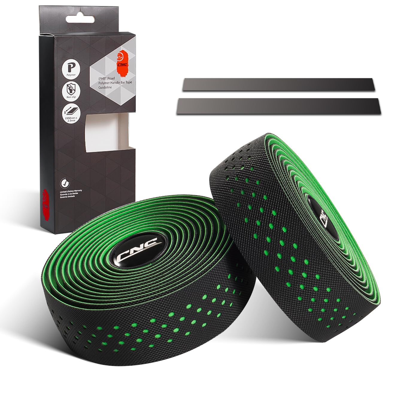 CNCLOL Road Bike Handlebar Tape,2350mm Bicycle Handle Bar Wrap for Gravel Bike.（Blue/Green/Red/Yellow/White/Black/Orange/Carbon pattern）