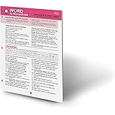 Word for Microsoft 365 Reference and Cheat Sheet: The unofficial cheat sheet reference for Microsoft Word (Windows/macOS)