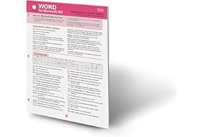 Word for Microsoft 365 Reference and Cheat Sheet: The unofficial cheat sheet reference for Microsoft Word (Windows/macOS)