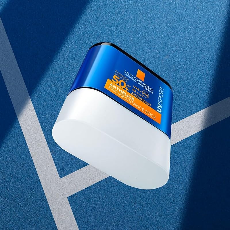 La Roche Posay Anthelios UVSport, Pro-Resistance Stick SPF50+, Per Tutti i Tipi di Pelle, Alta Protezione dai Raggi UV, Resistente al Sudore e All'Acqua, Adatto allo Sport, Con Mexoryl 400, 10ml