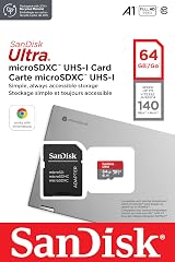 SanDisk Ultra microSDXC Card 64GB for Chromebook A1 UHS-I Class 10 with SD view 3