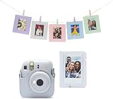 INSTAX Mini 12 Accessory Kit Camera Case Photo Album Cards Pegs Clay White view 2