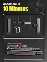 YOLEO Adjustable Foldable Weight Bench 300KG Incline Decline Flat Home Gym view 9