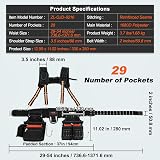 VEVOR Tool Belt Suspenders 29 Pockets 1680D Polyester Heavy Duty Adjustable view 7