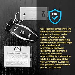 Rio Salto 3 Part Valet Parking Tickets Perforated