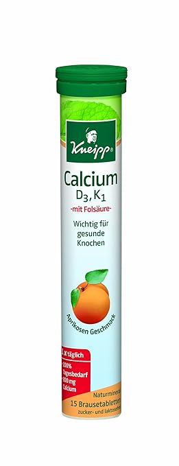 Kneipp Calcium+D3+K1+Folsäure, 15 Brausetabletten