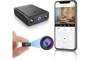 Zigo Mini Spy Camera, 1080P HD WiFi Hidden Nanny Cam with Night Vision, Motion Detection, Smallest Indoor Security Camera, Re