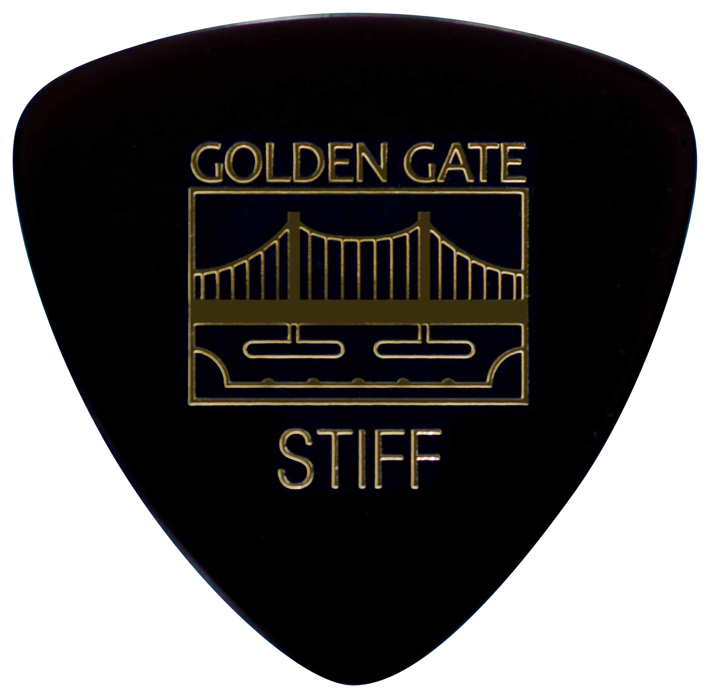 Golden Gate MP-303 Triangle Shape Guitar Picks, 1.0 mm Thickness, Black