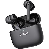 AIHOOR True Wireless Earbuds, Active Noise Cancelling in-Ear Headphones with Charging Case, Bluetooth 5.0, Built-in Mic Earph