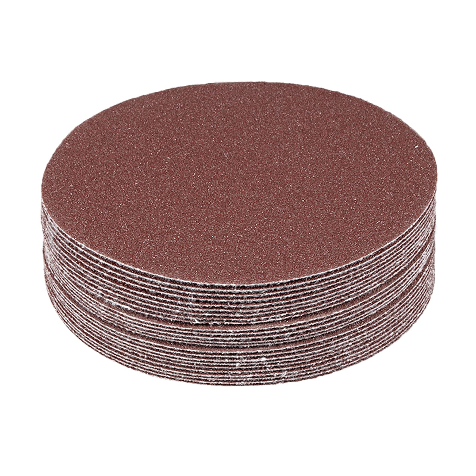 Kozelo 25 Pcs Sanding Discs Hook and Loop Backing - [4 Inch x 100 Grits] Aluminum Oxide Sandpapers for Orbital Sander Round Sanding Papers