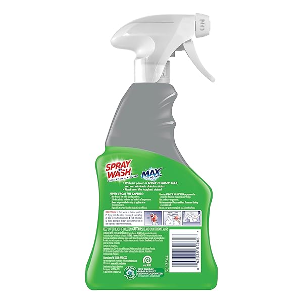SPRAY ‘N WASH MAX LAUNDRY STRAIN REMOVER 16 OZ, PACKAGING MAY VARY