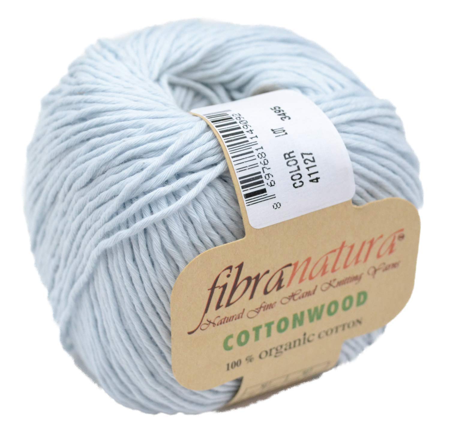 Gründl Fibranatura Cottonwood,41127 Light Blue, 100 Organic Cotton