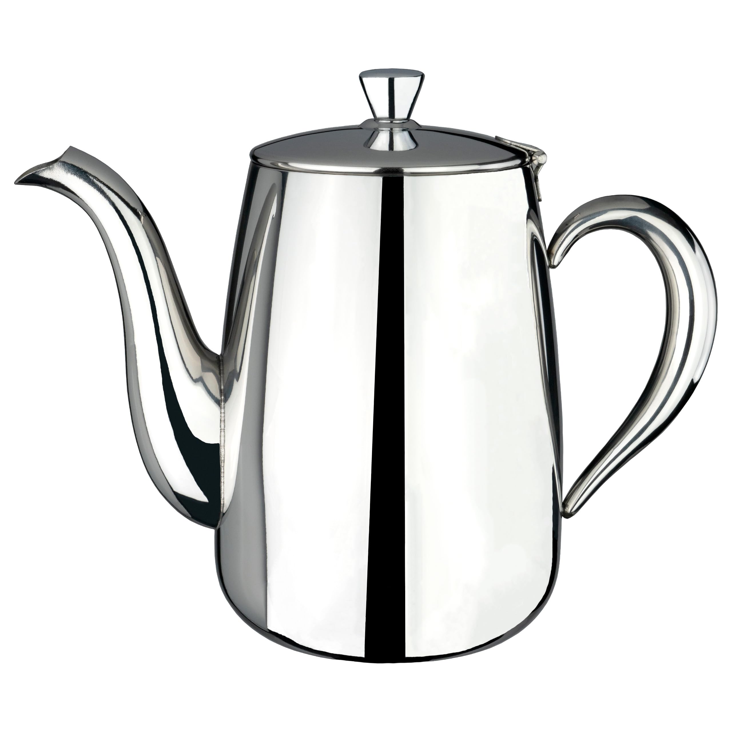 Café Olé Premium Coffee Pot, 8 Espresso Cups / 56oz / 1590ml, Stainless Steel, Classic Coffee Pot Design with Mirror Finish, Perfect Pour Spout