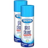 Sprayway Glass Cleaner Foaming Aerosol Spray, 15oz, Streakless, Fast-Acting | Cleans &amp; Polishes Glass Surfaces | Fresh Scent, Removes Fingerprints, Dust, Dirt, Smoke Film,6 Count(Pack of 2)