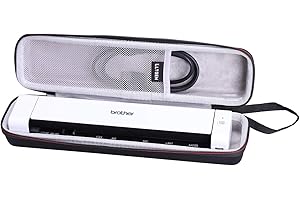 L LTGEM LTGEM Hard Case for Brother DS-640 / DS-740D / DS-940DW / DS-720D & Itari & HP Small USB & Canon imageFORMULA P-208II Document Scanner - Protective Carrying Storage Bag