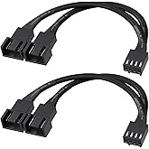 Cable Matters 2-Pack 2 Way 4 Pin PWM Fan Splitter Cable - 4 Inches