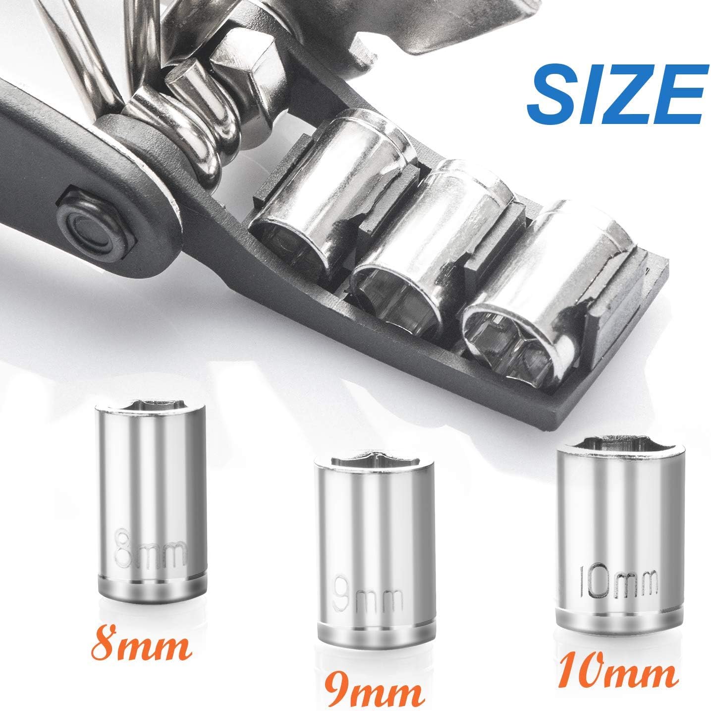 GORNORVA 16 in 1 Multi-Function Bike Bicycle Cycling Mechanic Repair Tool Kit with 2 pcs Tire Pry Bars Rods Portable Tools Bag with Tire Patch Lever, Self-Adhesive Bicycle Patch with a Pair of Gloves : Sports & Outdoors