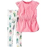 Carter's Baby Girls 2 Pc Playwear Sets 239g336, Pink, 18M