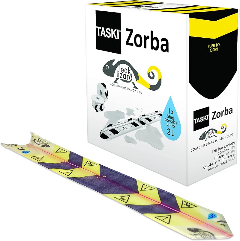 TASKI Diversey Zorba 7523269 Leak Lizard Absorbent Spillage Containment Strips