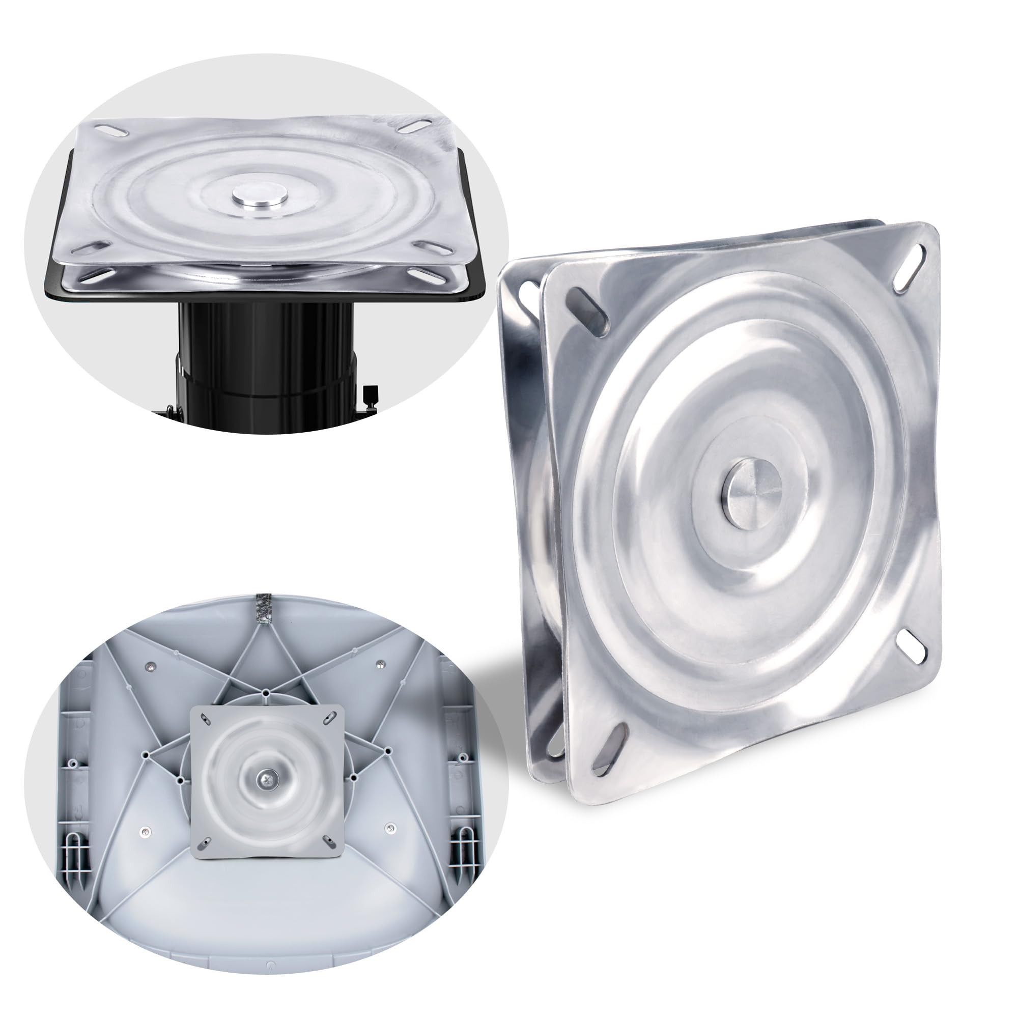 Photo 1 of XinKunmarine Boat Seat Swivel, Stainless Steel Seat Swivel Plate, Seat Base for Boat Seat,Bar Stool Swivel Bracket,Chairs Swivel Chair Base Replacement for Bass Boat,Jon Boat
