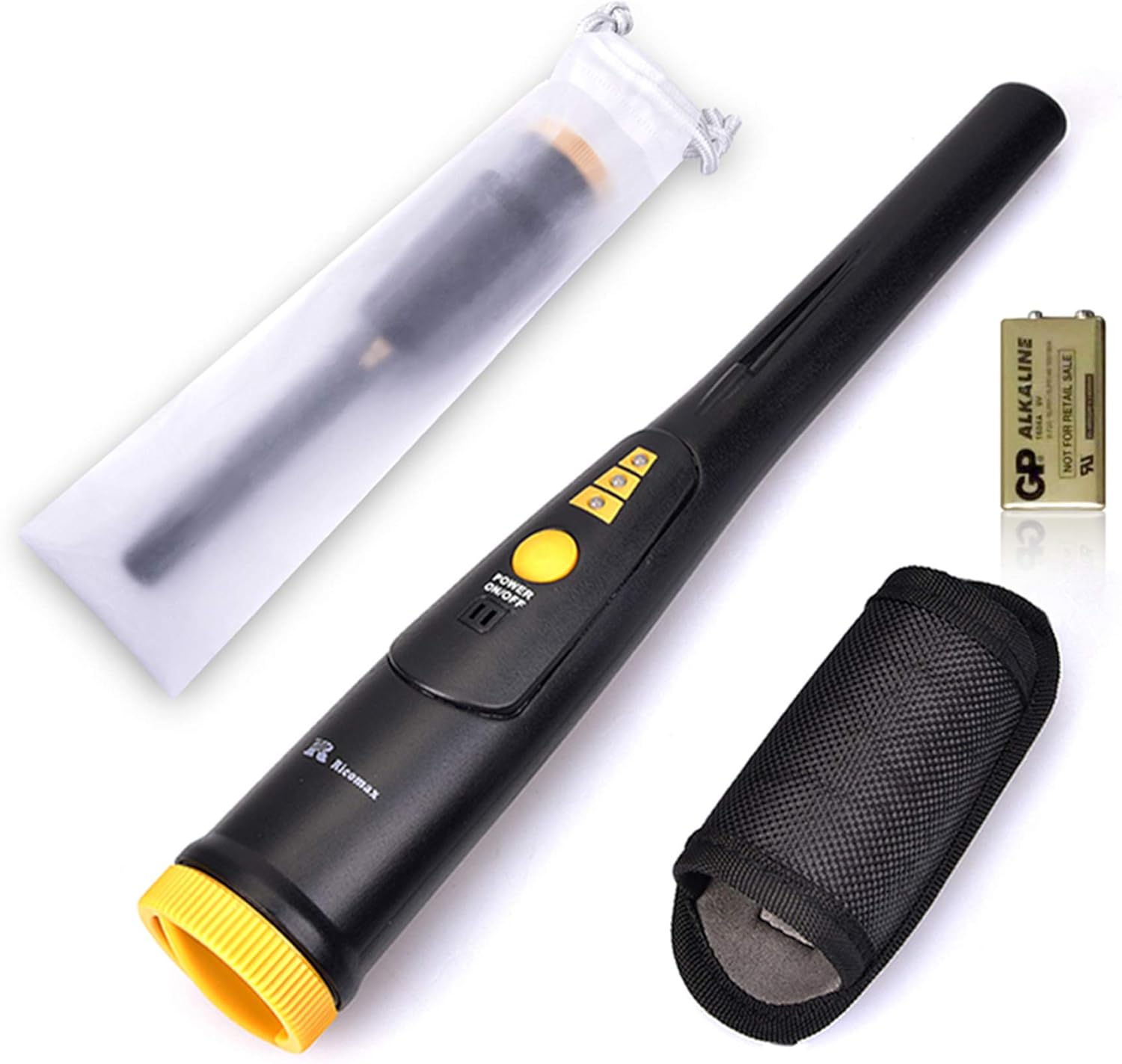 RM Metal Detector Pinpointer [3 LED Range Indicators & Buzzer