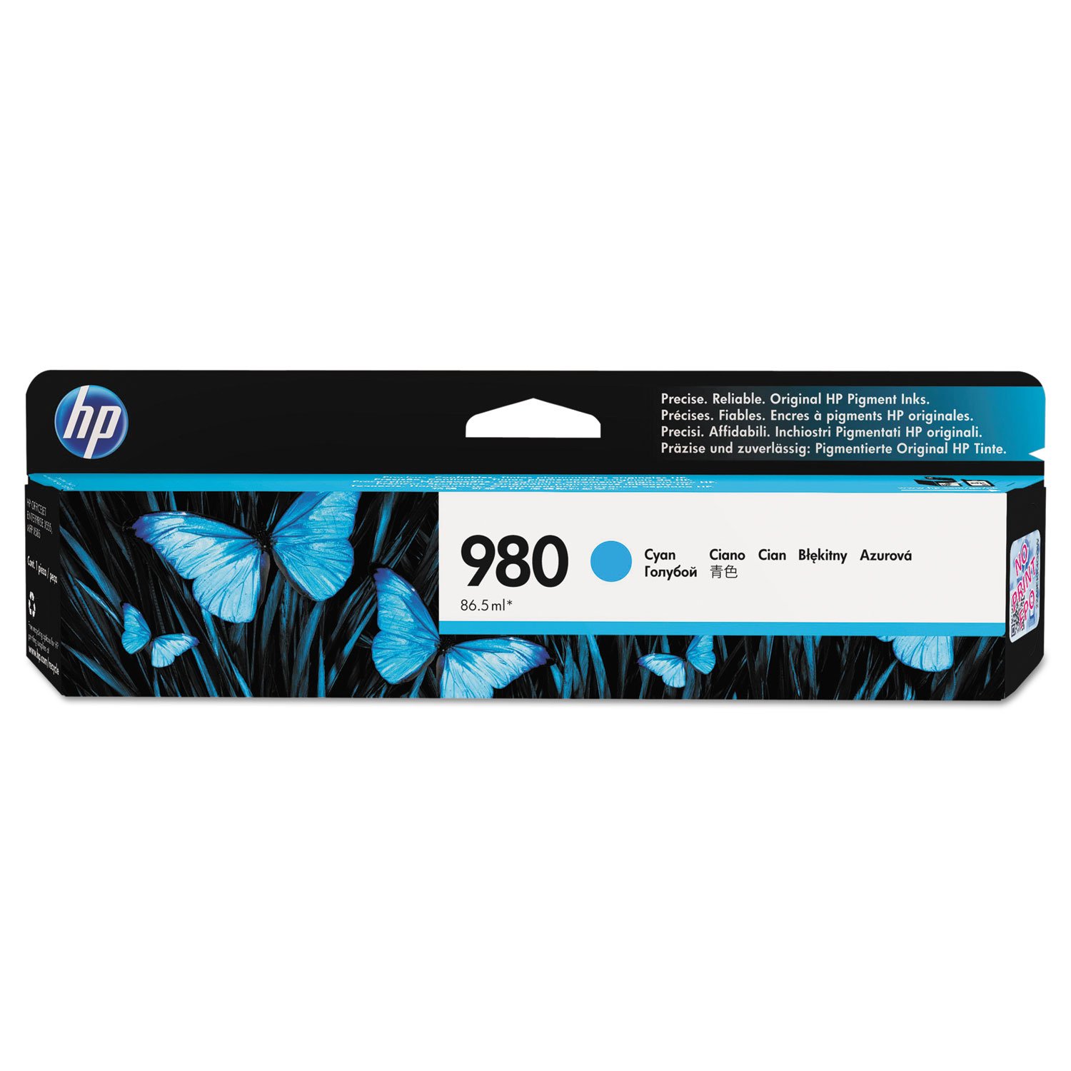 HP D8J07A 980 Original Ink Cartridge, Cyan, Single Pack