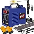 Welding Machine, Upgraded MMA-250A 110V Welder Machine,Portable Stick Welder IGBT Digital Display LCD,Home DIY Arc Welder,Hot Start Arc Force Anti-stick Mini Welder (Blue)