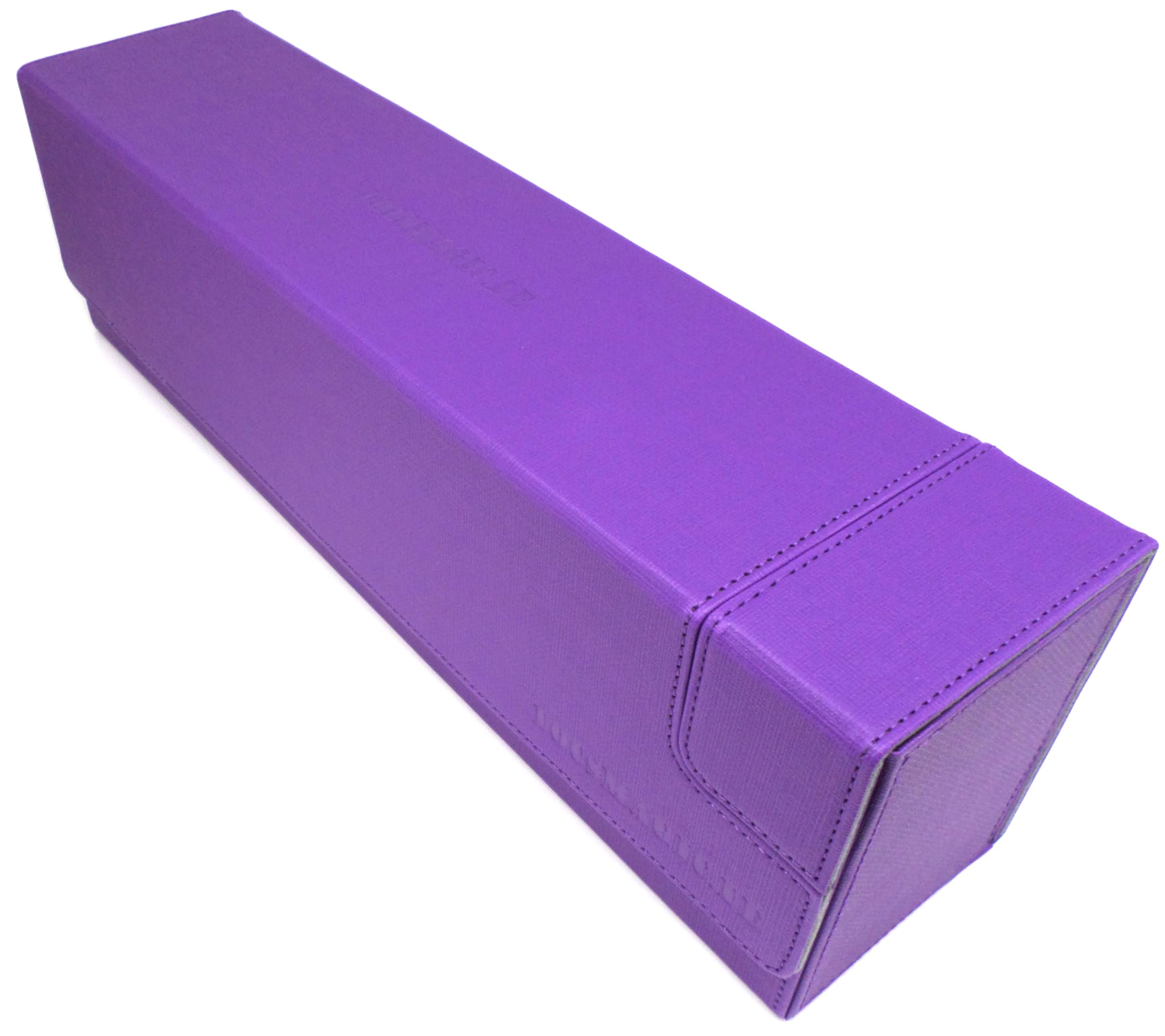 docsmagic.de Premium Magnetic Tray Long Box Purple Large - Card Deck Storage
