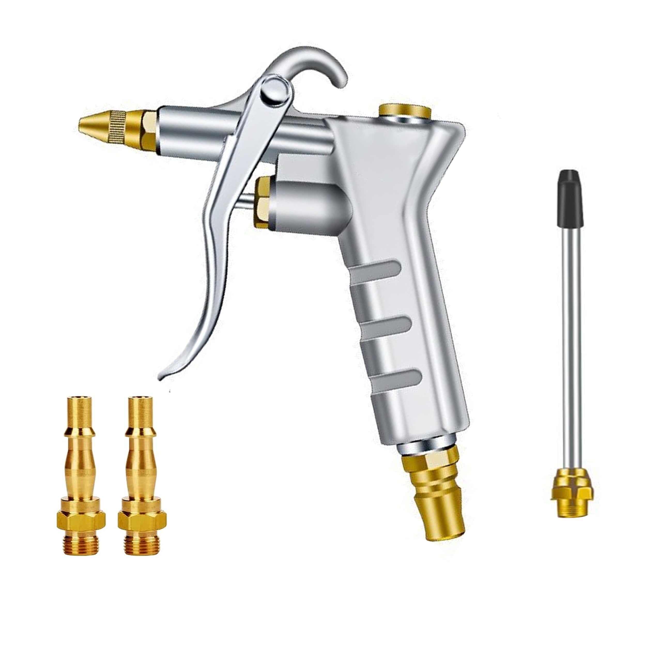 Air Blow Gun, Nozzle Duster Blow Gun Cleaner, Air Duster Gun Airline Nozzle, High-Pressure Pistol-Grip Connector Pneumatic Air Tools for Compressor