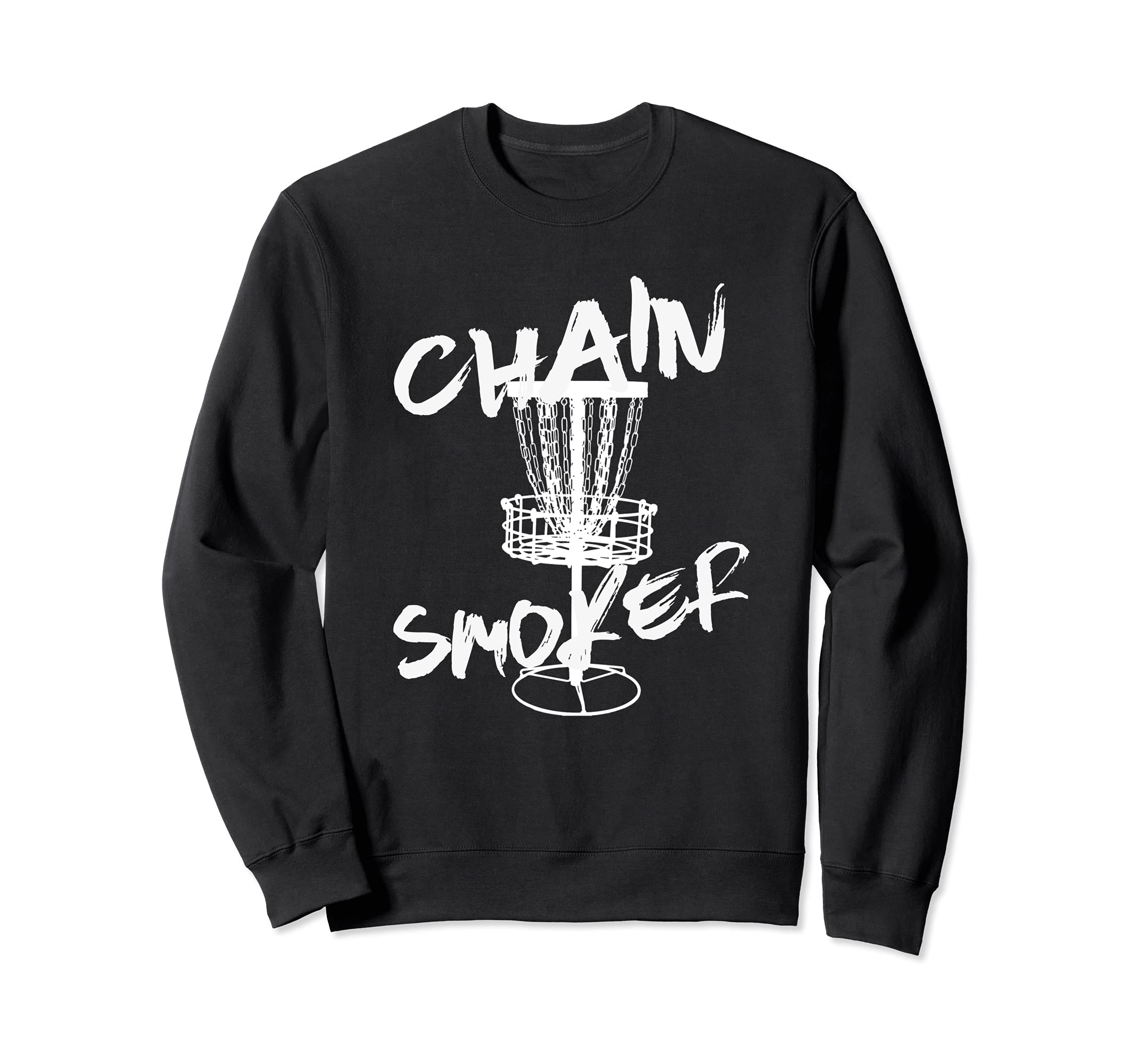 Chain Smoker Funny Frisbee Disc Golf Golfer Sport Discgolf Sweatshirt