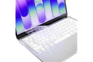 EooCoo Premium Keyboard Cover Skin Ultra Thin for MacBook Neo, MacBook Air 13/15 inch M5 M4 M3 M2 2026-2022, M5/M4/M3/M2/M1 P