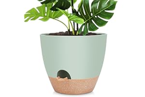 YNNICO 12 inch Large Self Watering Plant Pots, Flower Pots Planters with Multi Mesh Drainage Holes for Indoor Outdoor Garden Plants and Flowers