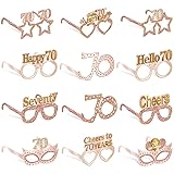 Guiruiy 24PCS 70th Birthday Paper Eyeglasses