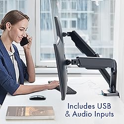 Stellar Mounts Dual Spring LCD Monitor Arms with