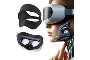 HOUNYOLN Silicone Case for Quest 3s & VR Mask Sweat Guard Band for Quest 3s,Breathable Face Cover Virtual Reality Accessories, Elastic Adjustable Protect Facial Skin 2Pack (Black)