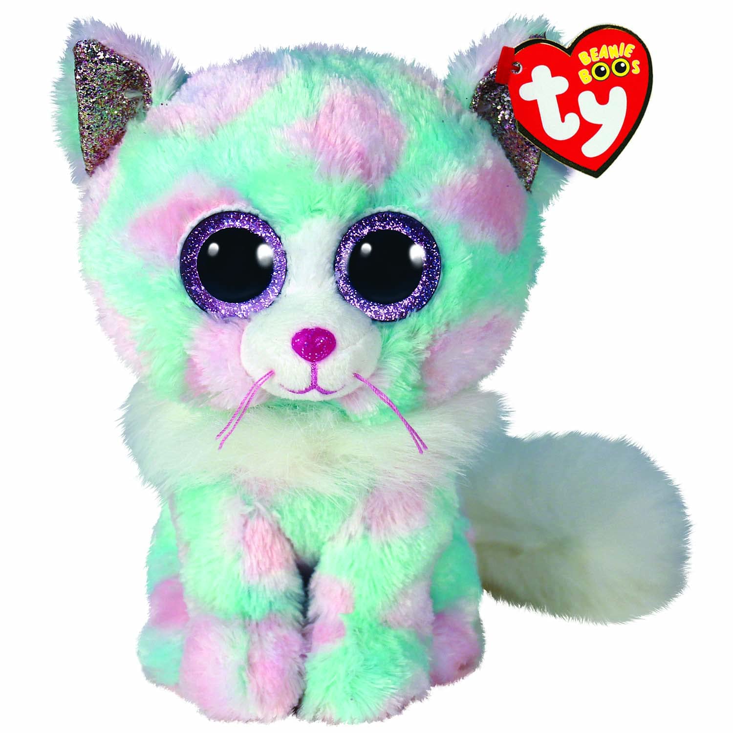 TY Toys 2008079 Plush Toy, Green/Pink