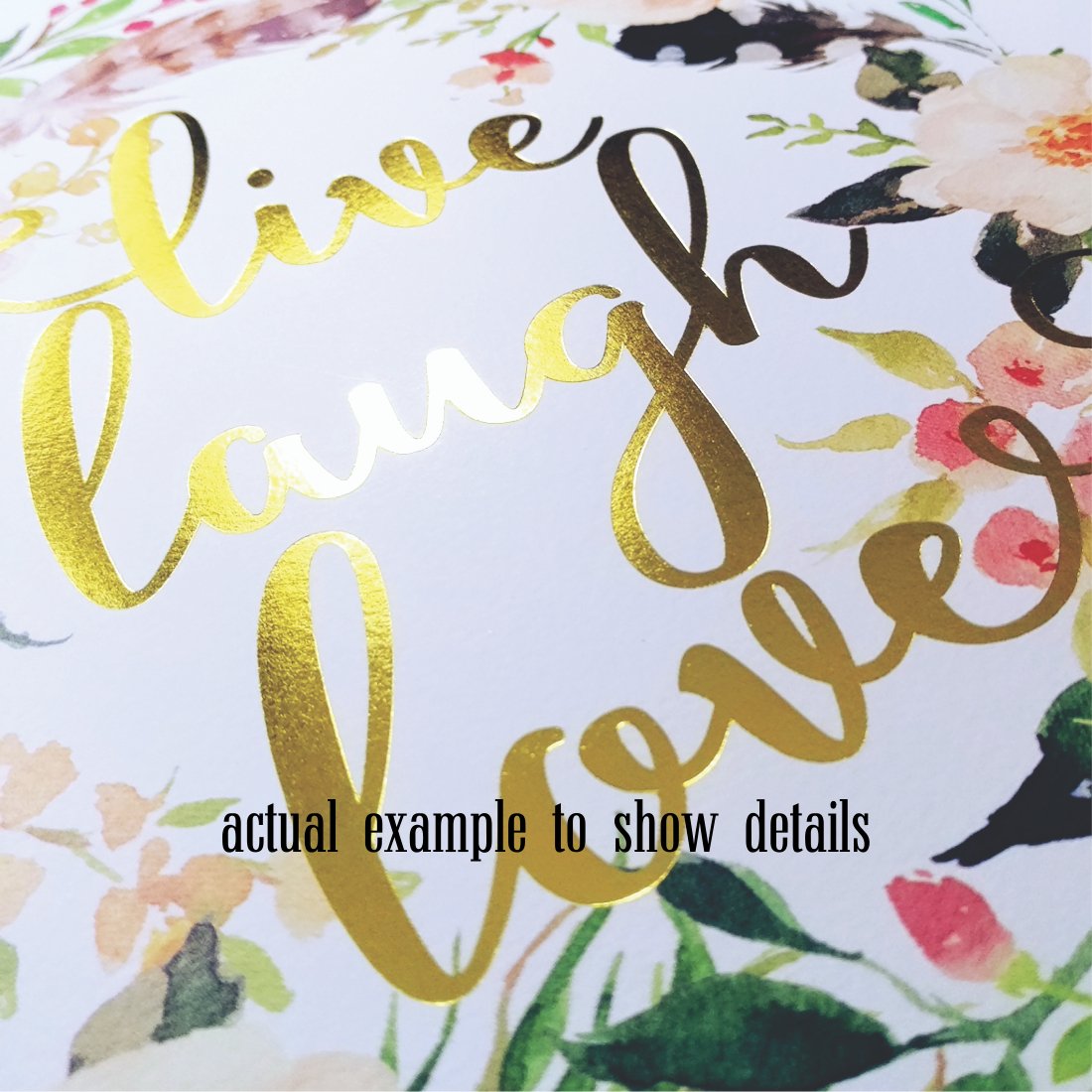 Home & Kitchen Eleville 8X10 Tea time Real Gold Foil and ...