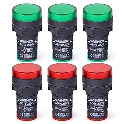 GASHER 12V/24V/110V 20mA Energy Saving Indicator