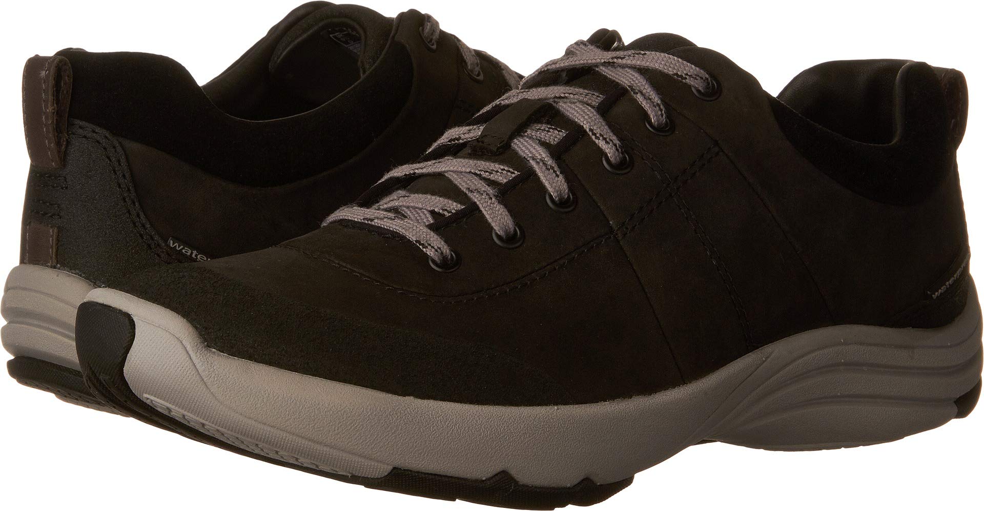 CLARKS Women�s Wave Andes Walking Shoe, Black Nubu