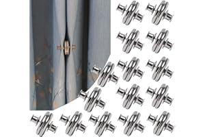 YTESEERY 15 Pairs Curtain Magnets Closure, Magnetic Curtain Clips for Indoor Outdoor Curtains Prevent Light Leaking, Strong Curtain Weights Magnets for Pergola Patio Gazebo Cabana