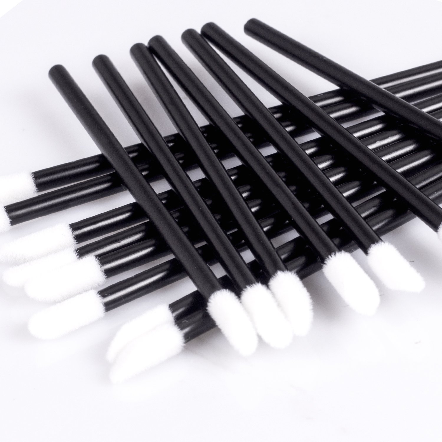 Disposable Lipstick Wands Applicators 600pcs - Disposable Lip Brushes Disposable Lip Wands ECBASKET Lipgloss Applicators Tester Wands Disposable Makeup Applicators Makeup Brushes Tool Kits Black: Beauty