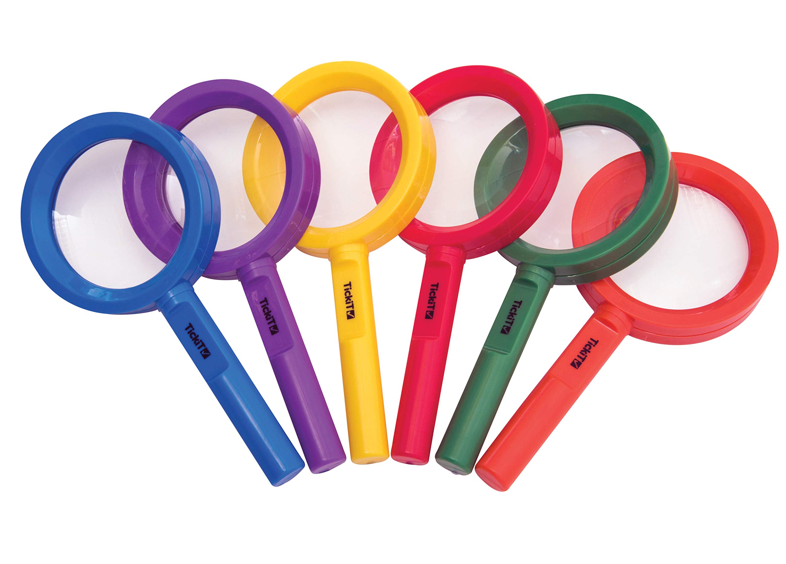TickiT 61096 Rainbow Magnifier, 80 mm Diameter (Pack of 6)